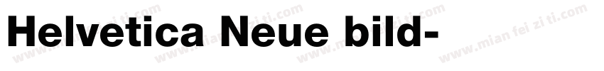 Helvetica Neue bild字体转换